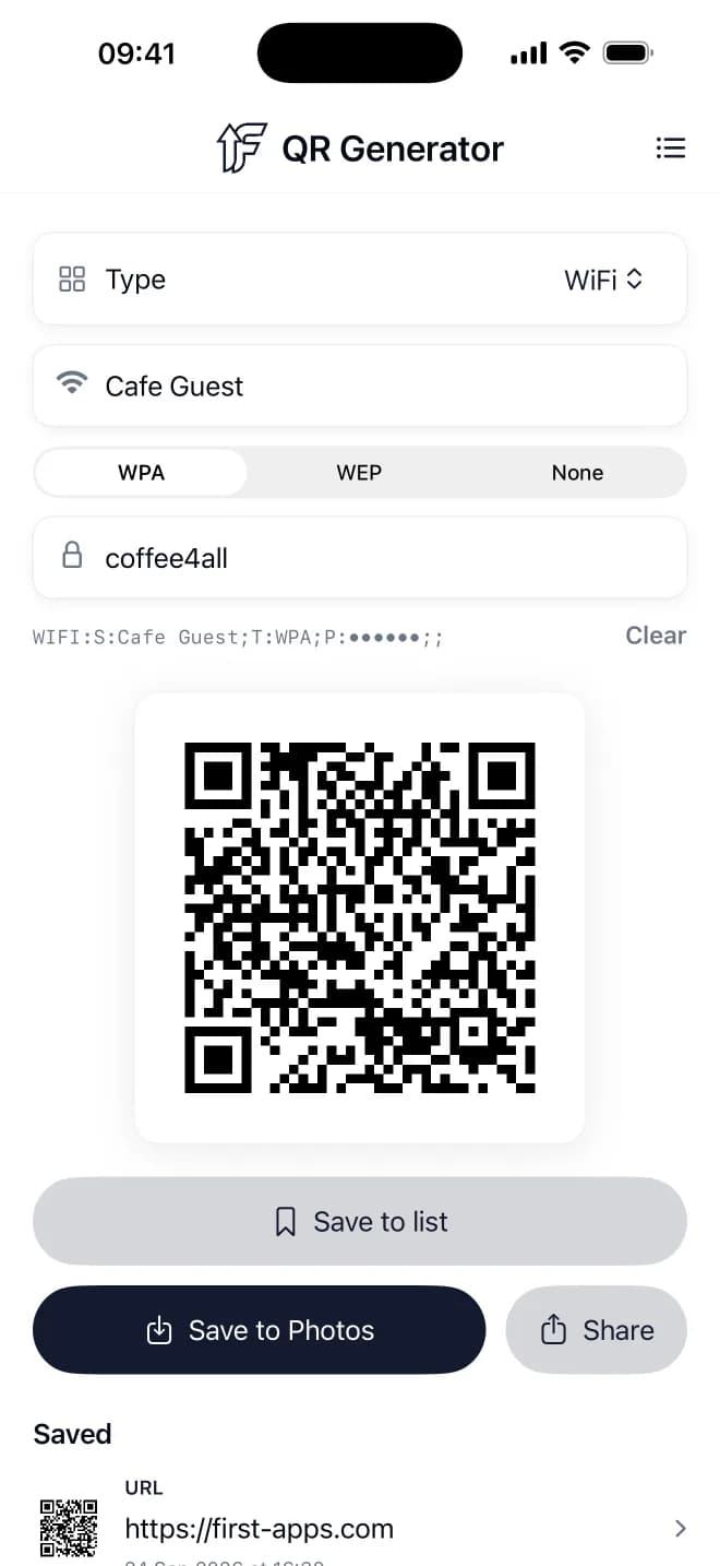 Share your WiFi without spelling the password
